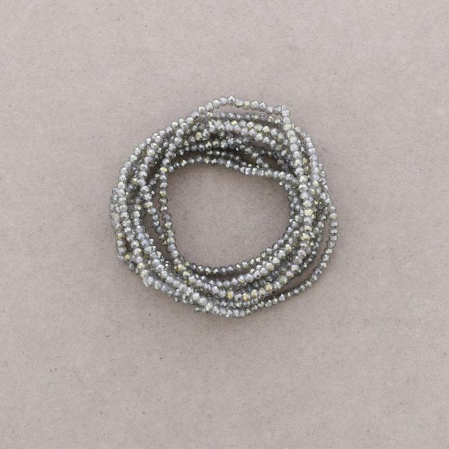PULSERA ELÁSTICA CUENTAS CRISTALES FACETADOS