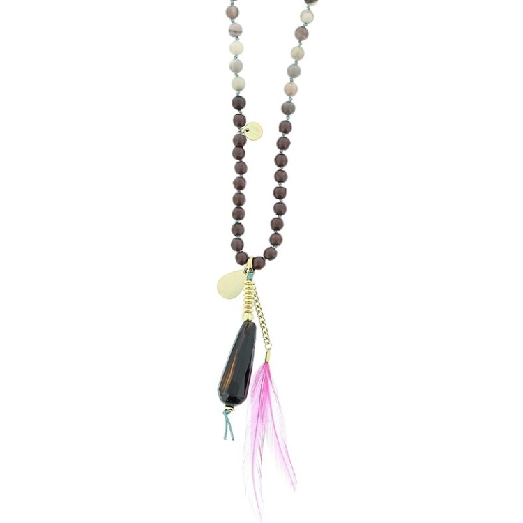 COLLAR LARGO PIEDRAS COLGANTE 2