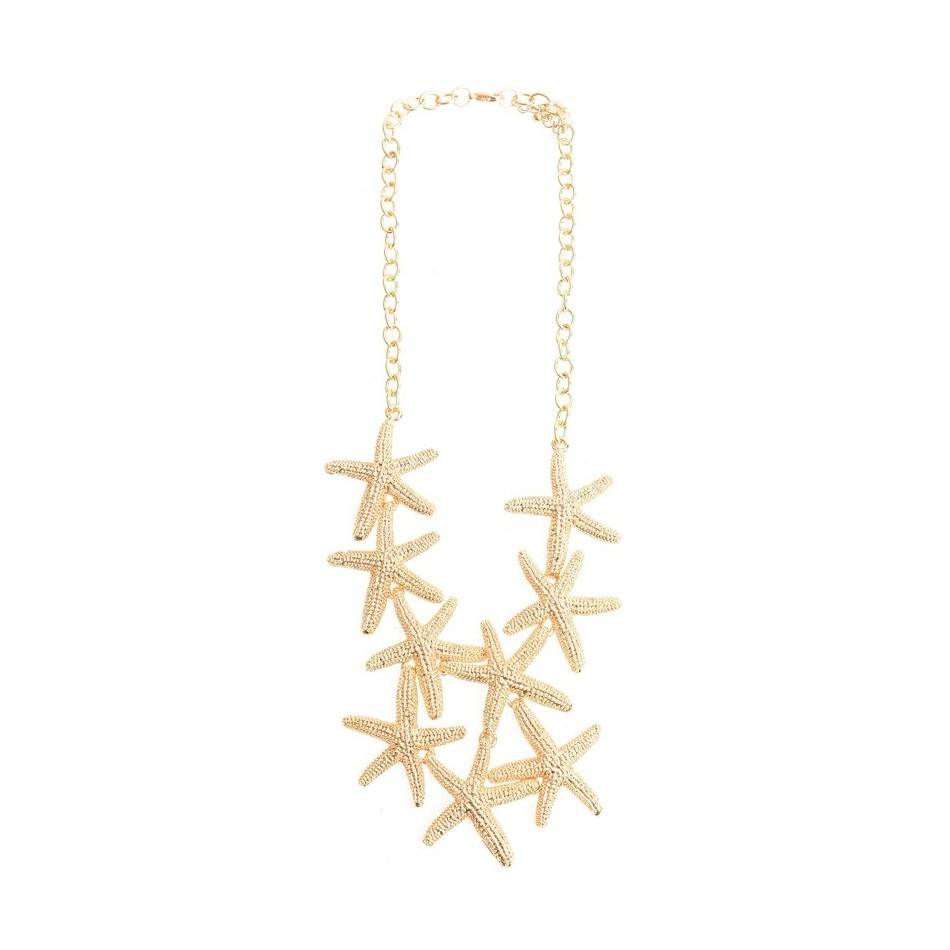 GARGANTILLA METAL ESTRELLAS DEL MAR