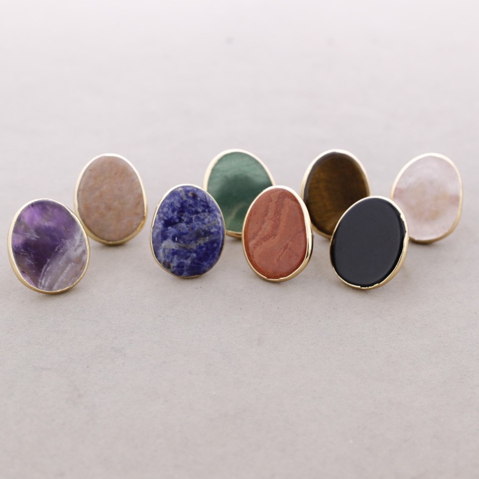 ANILLO BRONCE PIEDRA IRREGULAR
