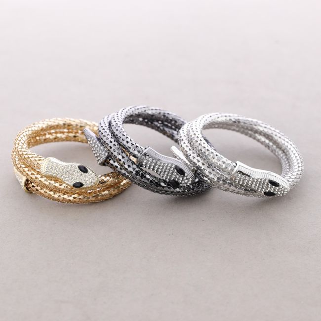 PULSERA CADENA SERPIENTE METAL