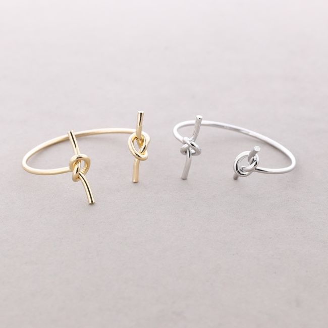 ADJUSTABLE DOUBLE KNOT METAL BRACELET