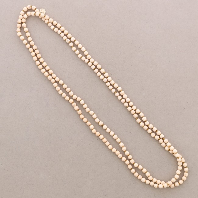 COLLAR LARGO PIEDRA FACETADA MATE 1.5M*6MM