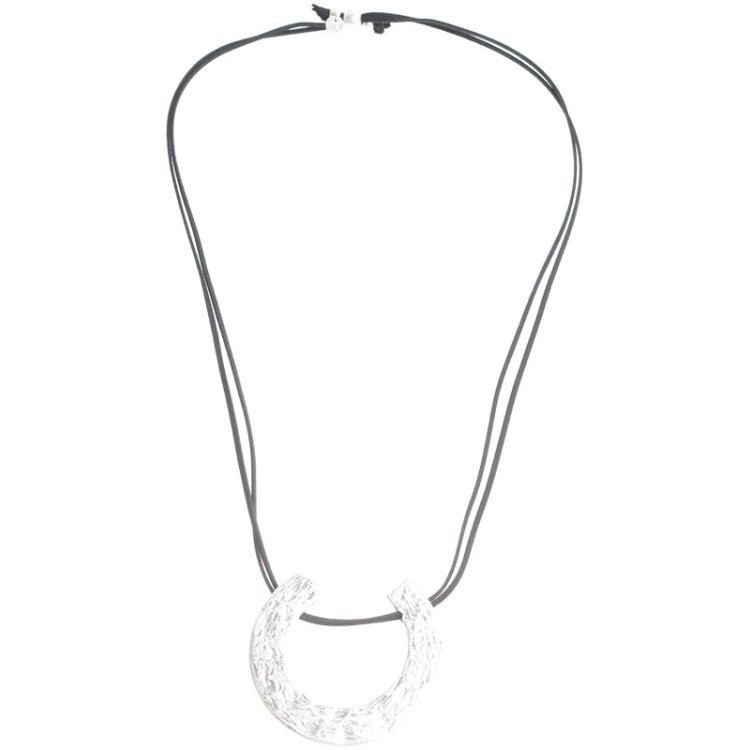 COLLAR LARGO COLGANTE U INVERTIDA METAL