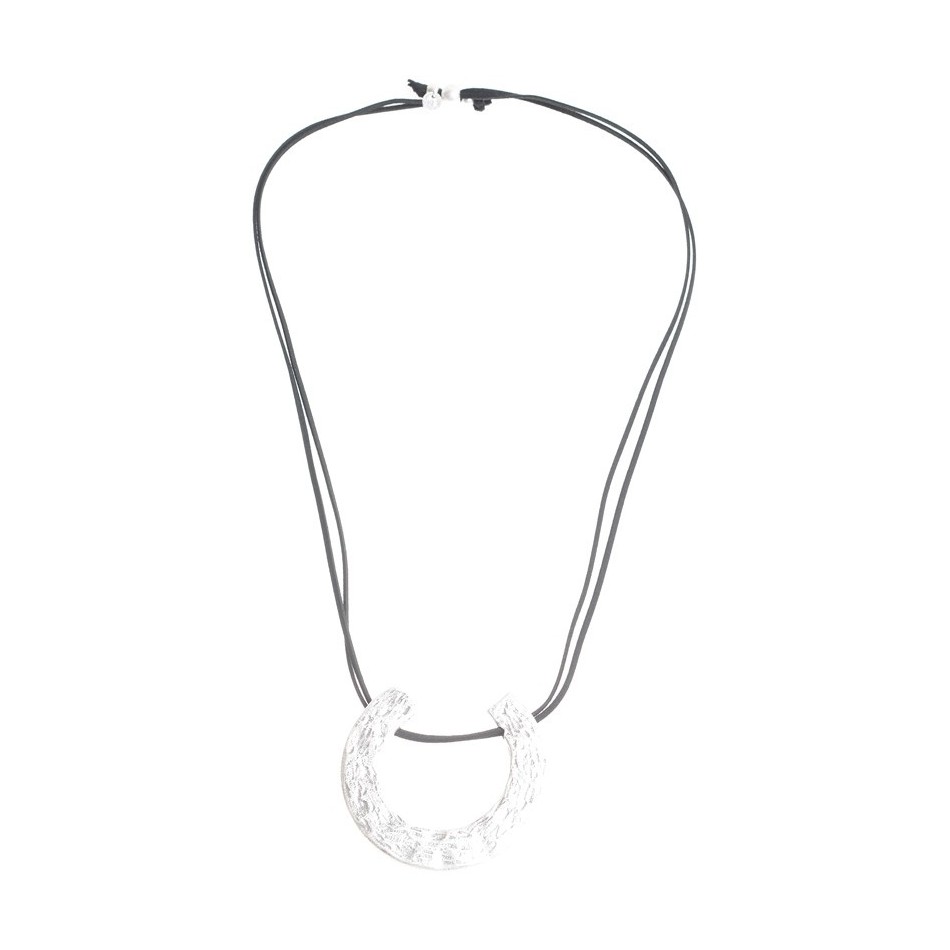 COLLAR LARGO COLGANTE U INVERTIDA METAL