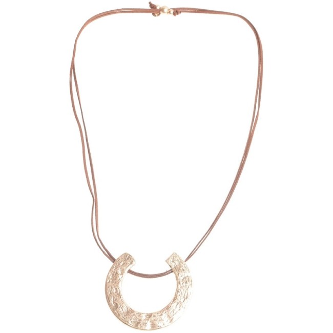 COLLAR LARGO COLGANTE U INVERTIDA METAL
