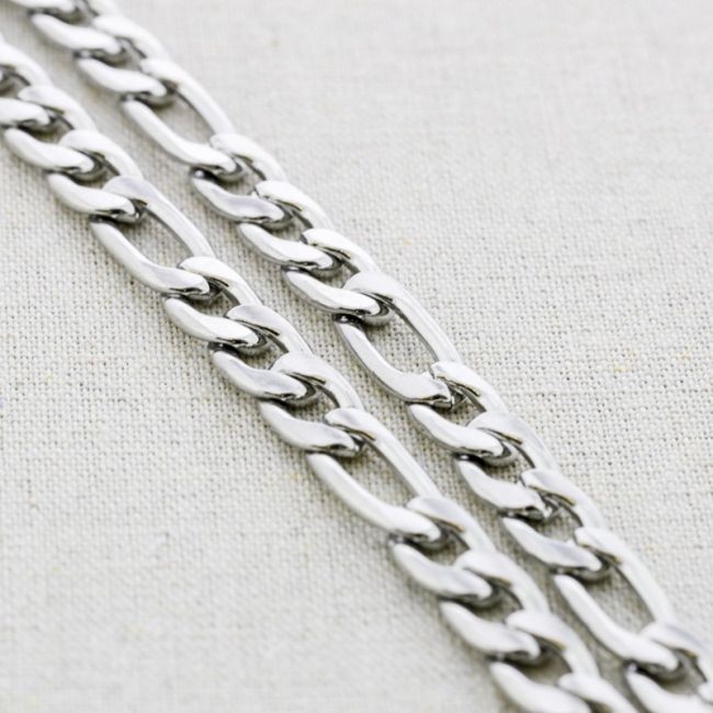 STEEL LINK NECKLACE 45CM