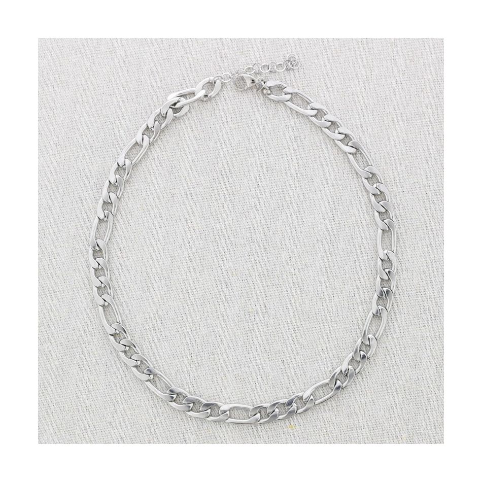 STEEL LINK NECKLACE 45CM