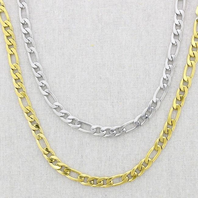 STEEL LINK NECKLACE 45CM