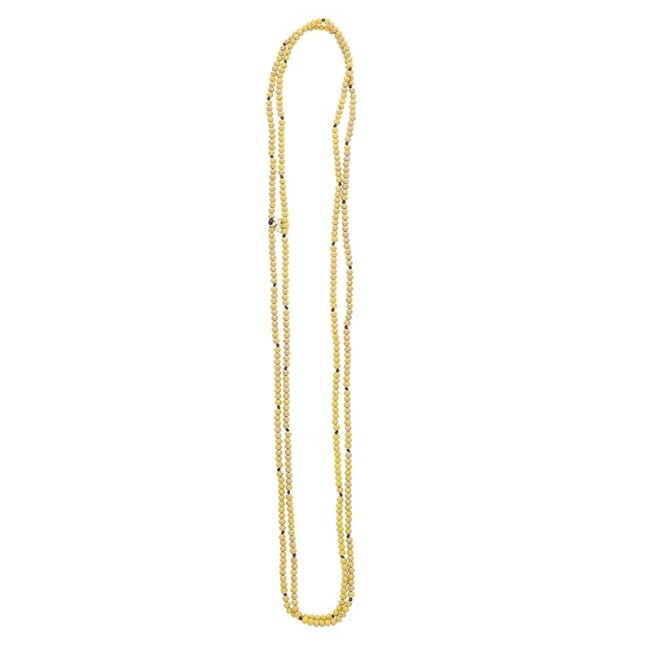 LONG NECKLACE FACETED CRYSTALS 1.5M*4MM