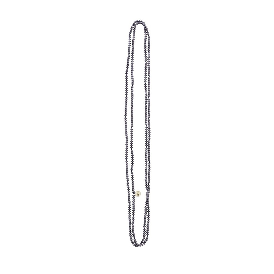 LONG NECKLACE FACETED CRYSTALS 1.5M*4MM
