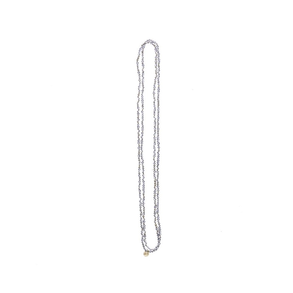 LONG NECKLACE FACETED CRYSTALS 1.5M*4MM