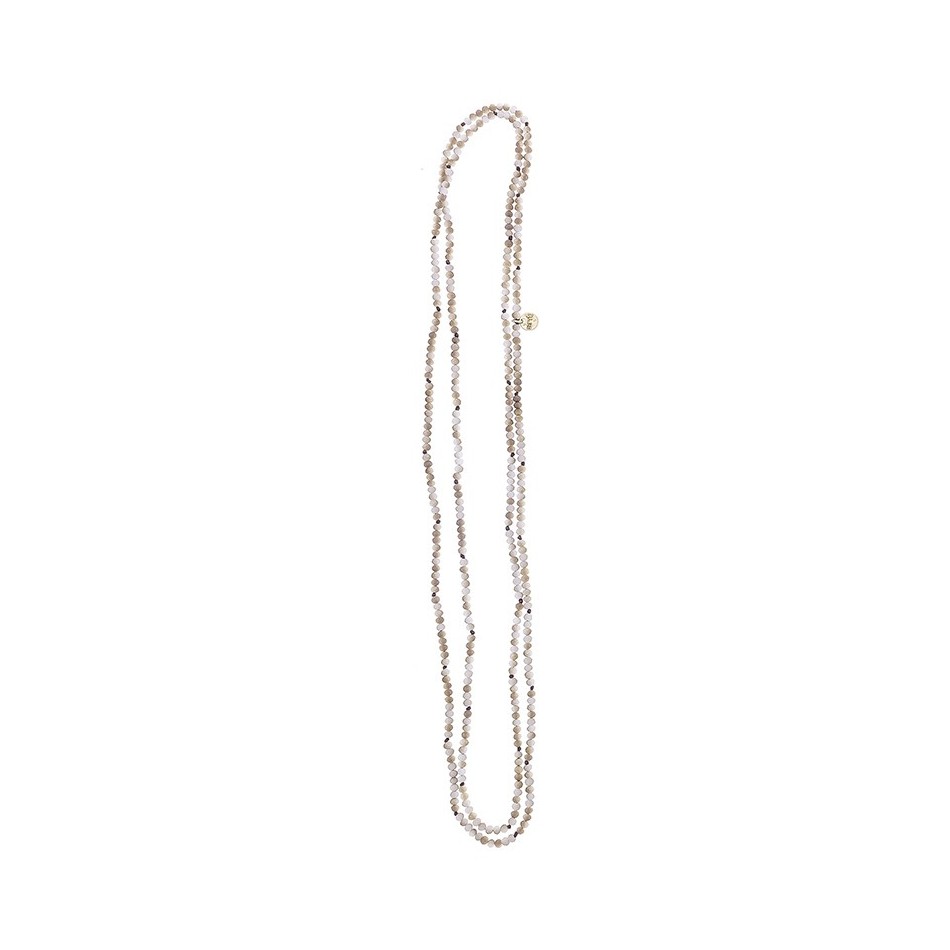 LONG NECKLACE FACETED CRYSTALS 1.5M*4MM