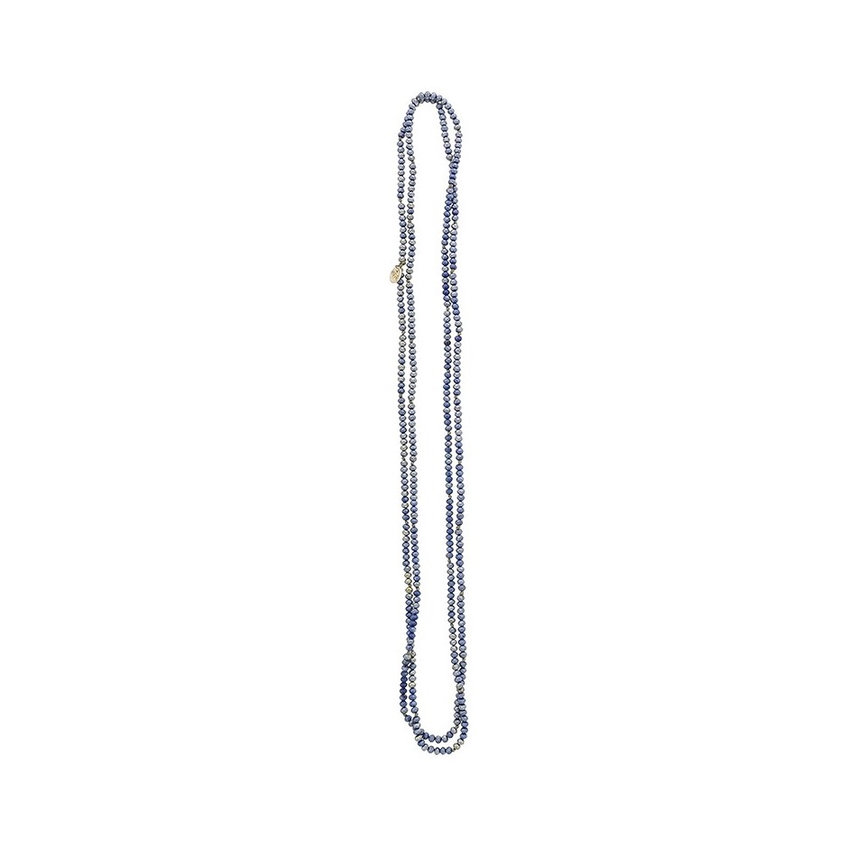 LONG NECKLACE FACETED CRYSTALS 1.5M*4MM