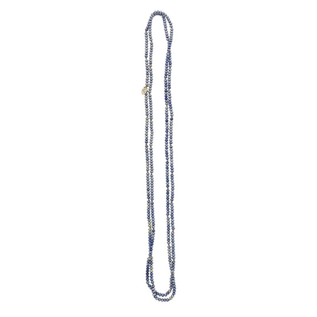 LONG NECKLACE FACETED CRYSTALS 1.5M*4MM