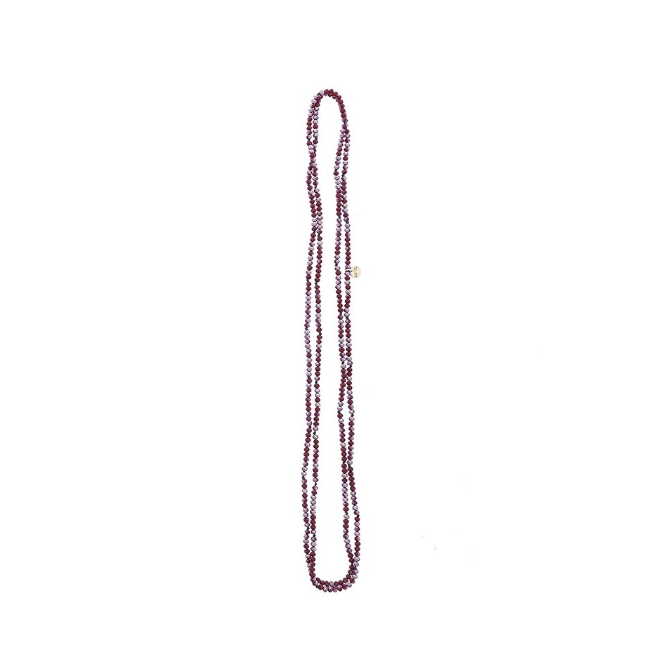 LONG NECKLACE FACETED CRYSTALS 1.5M*4MM