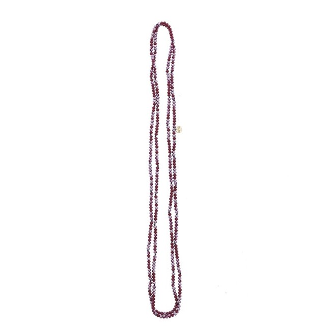 LONG NECKLACE FACETED CRYSTALS 1.5M*4MM
