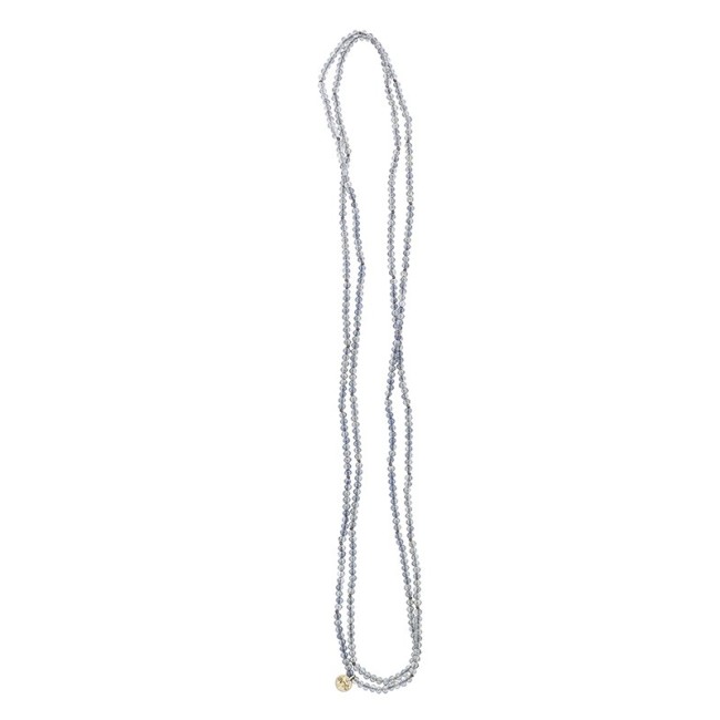 LONG NECKLACE FACETED CRYSTALS 1.5M*4MM
