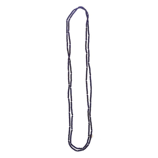 LONG NECKLACE FACETED CRYSTALS 1.5M*4MM
