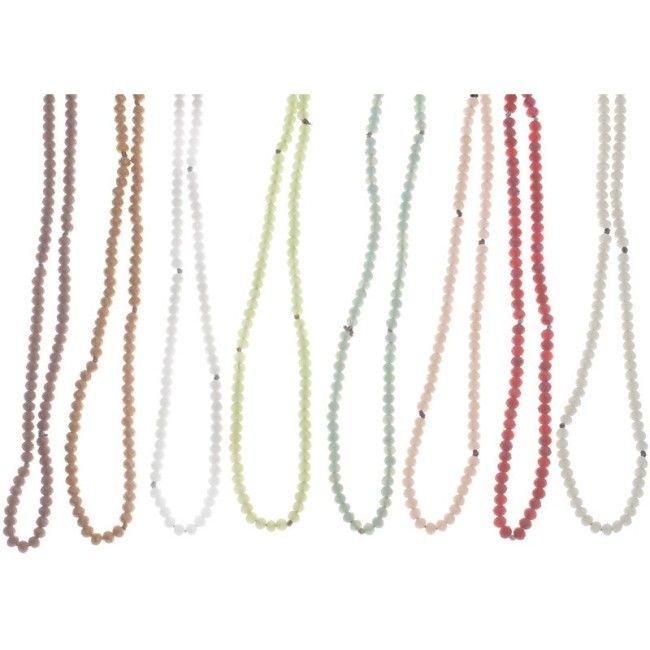 1.5M*4MM FACETED BEADS LONG NECKLACE