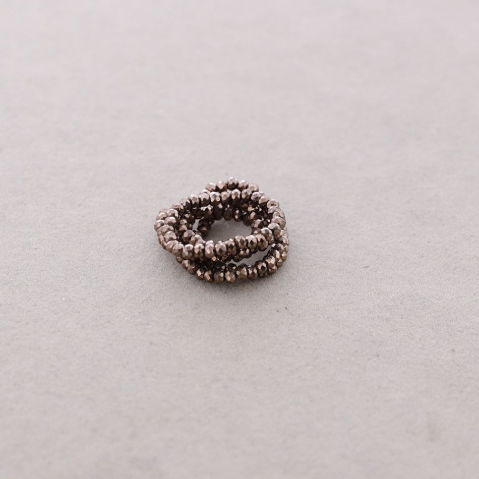 ANILLO ELÁSTICA SET 6 TIRAS CRISTALES FACETADAS