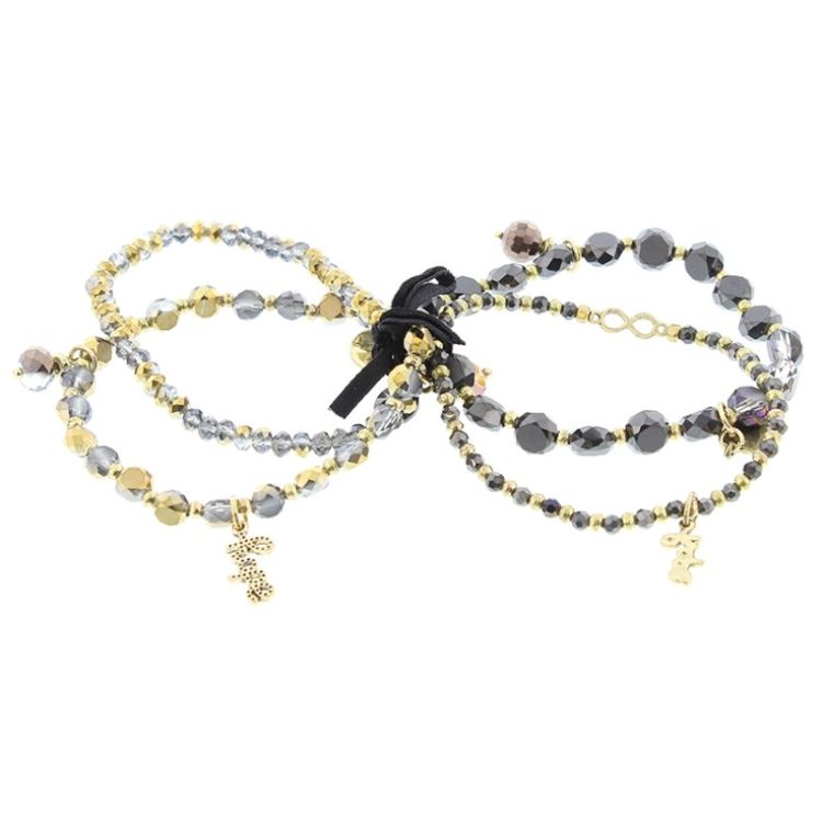 PULSERA 4 TIRAS CUENTAS 2