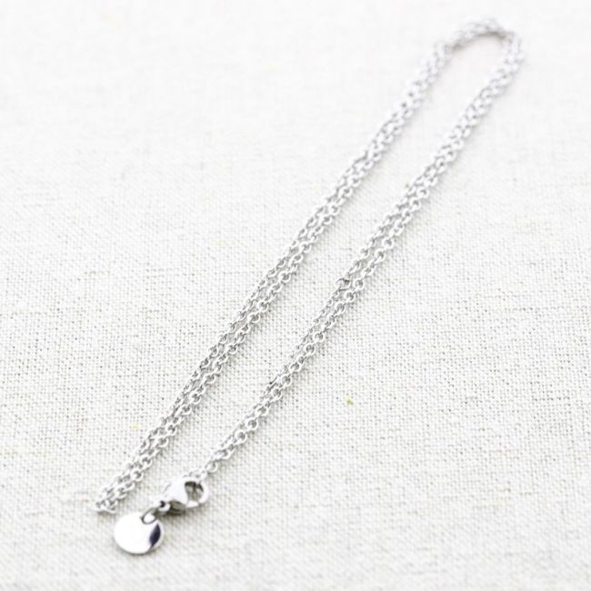 STEEL CHAIN NECKLACE 50CM