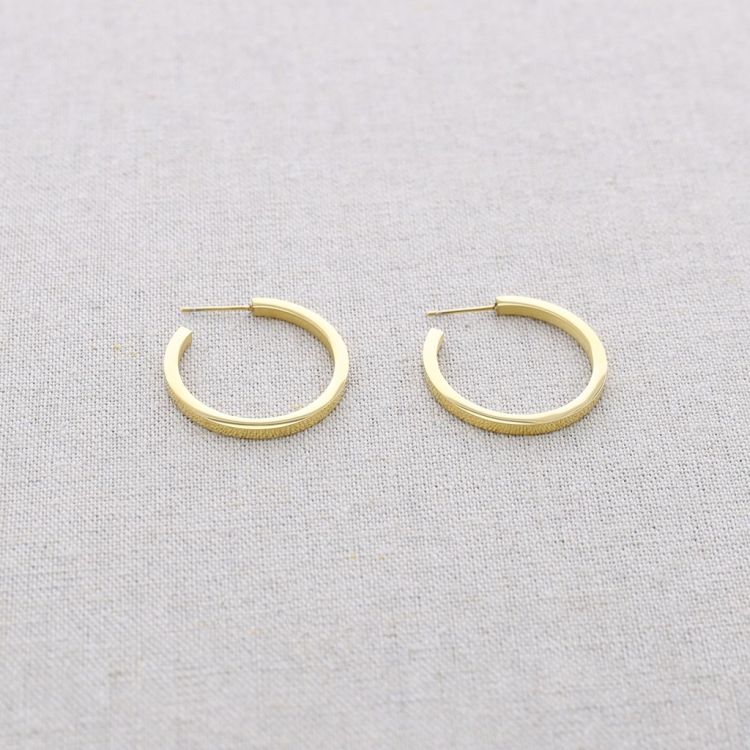 PENDIENTES ACERO ARO PLANO
