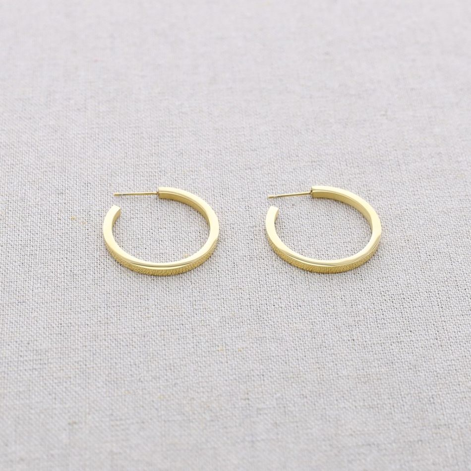 PENDIENTES ACERO ARO PLANO