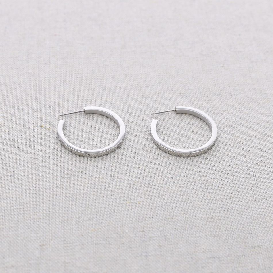 PENDIENTES ACERO ARO PLANO