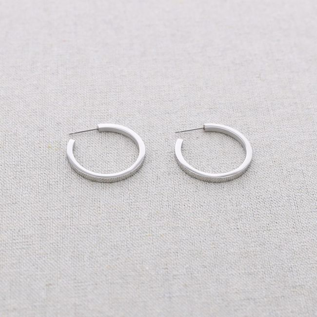 PENDIENTES ACERO ARO PLANO
