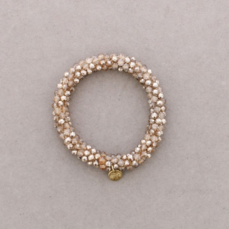 PULSERA ELÁSTICA CRISTALES FACETADOS 4MM