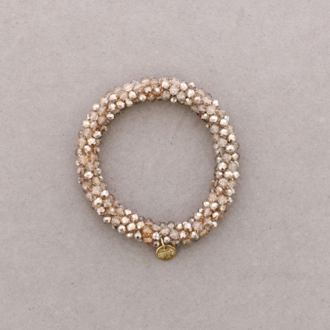 PULSERA ELÁSTICA CRISTALES FACETADOS 4MM