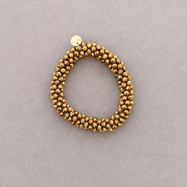 PULSERA ELÁSTICA CRISTALES FACETADOS 4MM