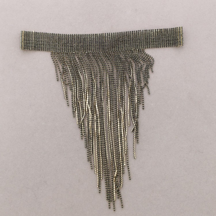 CHOKER METAL FLECOS CRISTALES