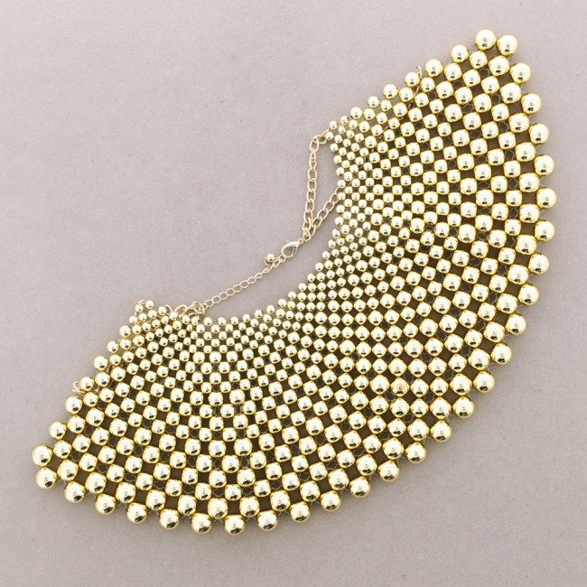 BIB NECKLACE WITH BALLS