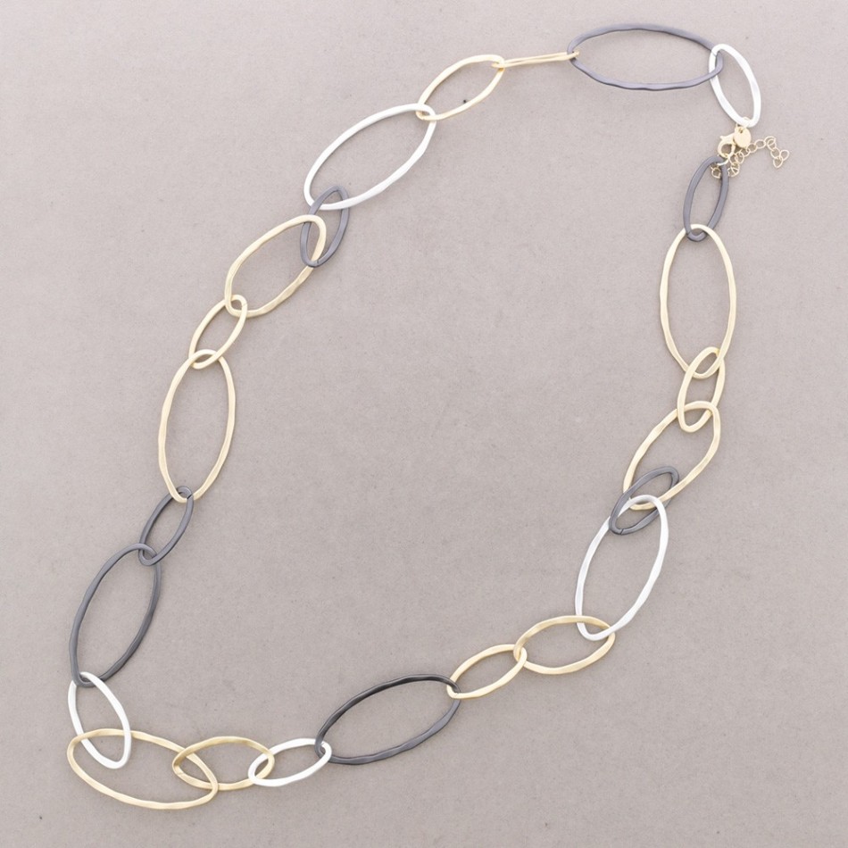 COLLAR LARGO ESLABONES METAL