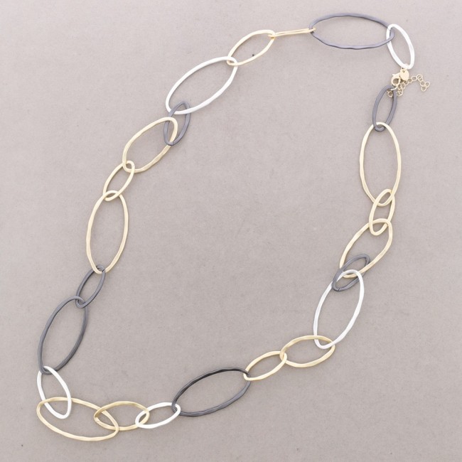 COLLAR LARGO ESLABONES METAL