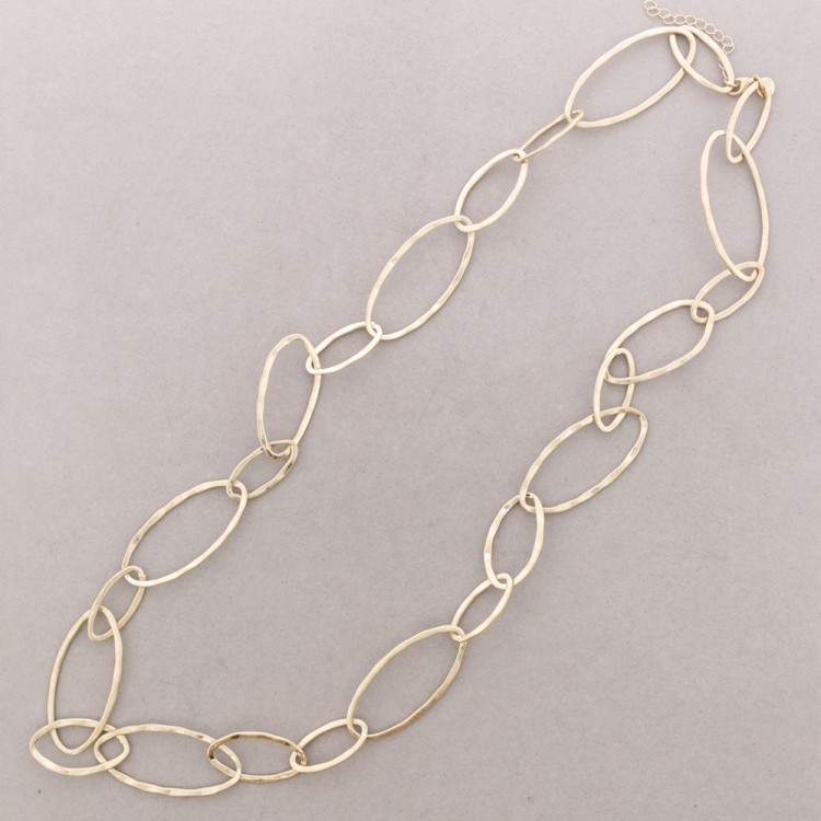 COLLAR LARGO ESLABONES METAL