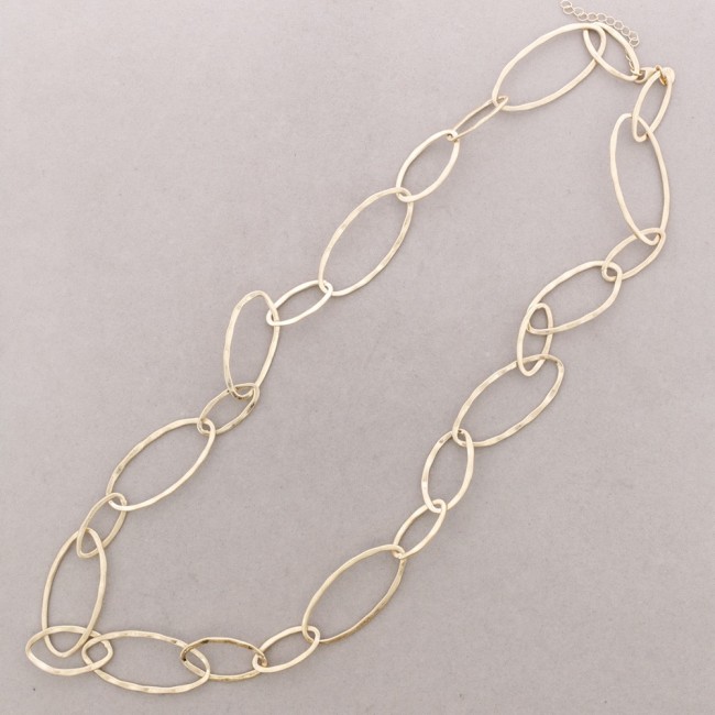 COLLAR LARGO ESLABONES METAL