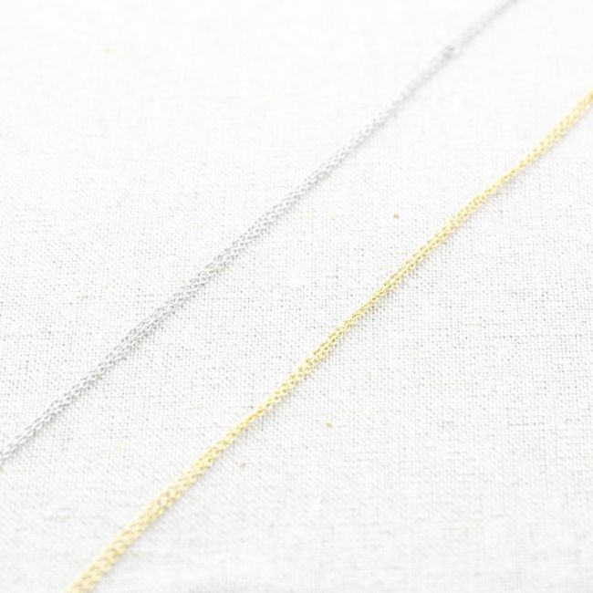STEEL CHAIN SHORT NECKLACE 38CM