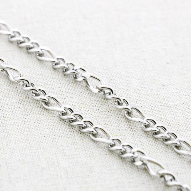 STEEL LINK NECKLACE 60CM