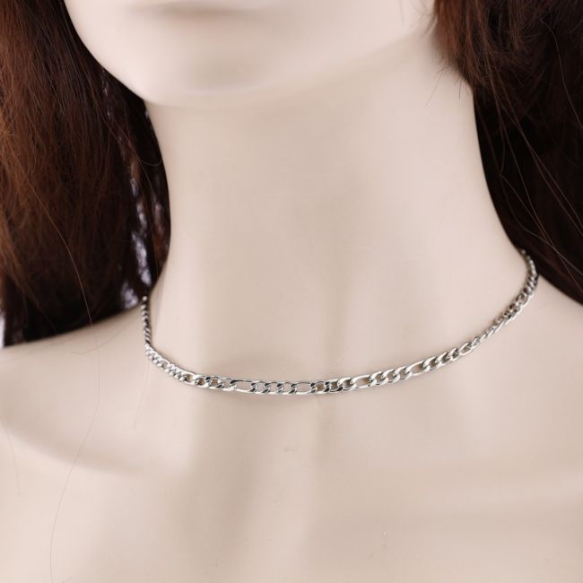 STEEL LINK NECKLACE 45CM