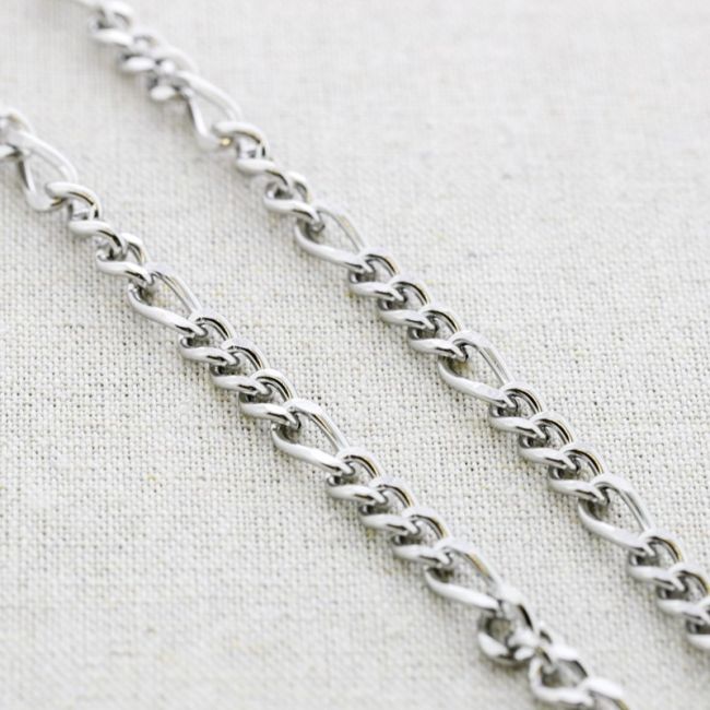 STEEL LINK NECKLACE 45CM