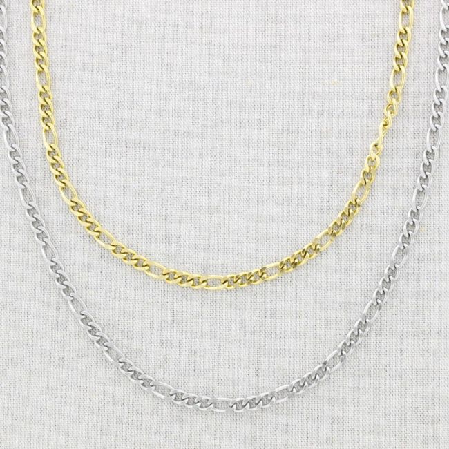 STEEL LINK NECKLACE 45CM