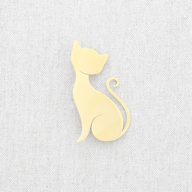BROCHE ACERO GATITO