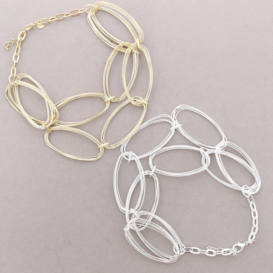 GARGANTILLA DOBLE ESLABONES METAL