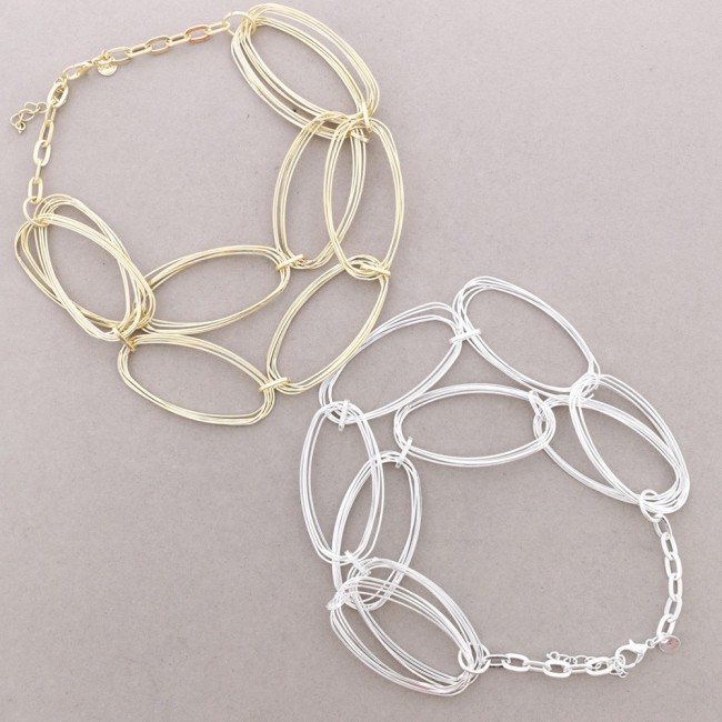 GARGANTILLA DOBLE ESLABONES METAL