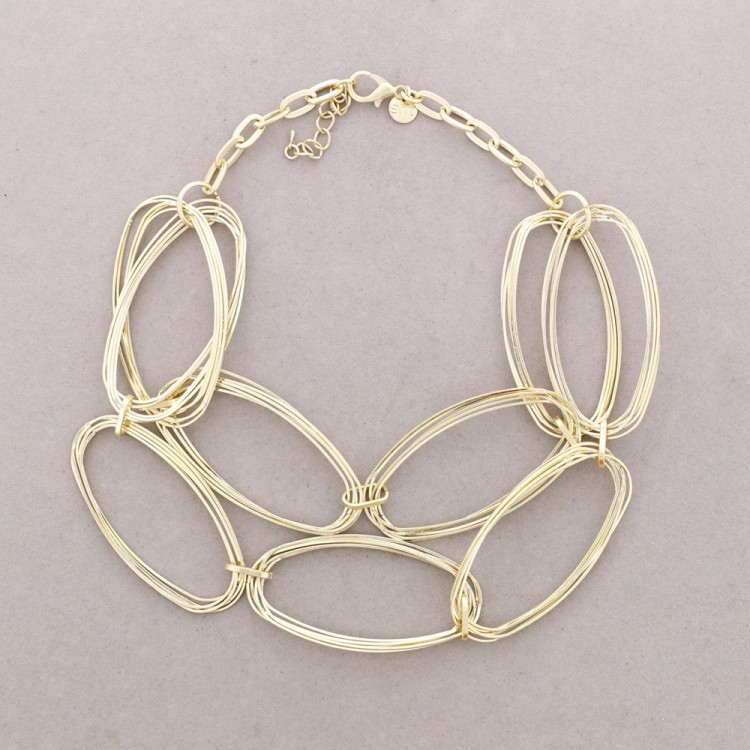GARGANTILLA DOBLE ESLABONES METAL