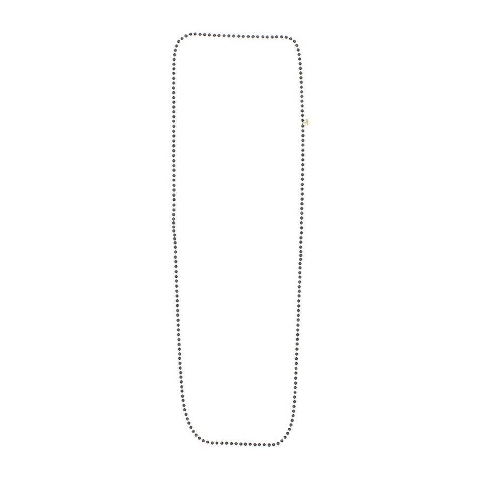 LONG FACETED CRYSTALS NECKLACE